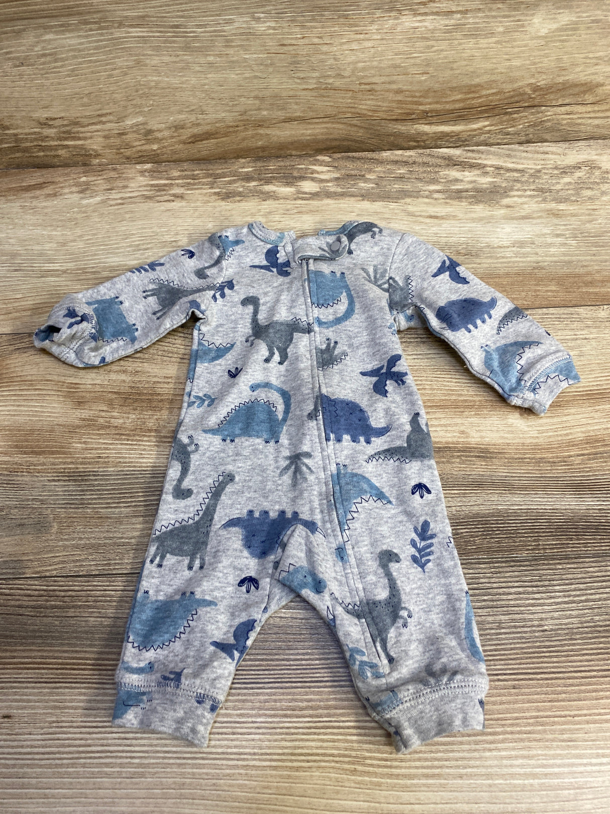 Just One You Dinosaur Footless Sleeper Grey sz Newborn