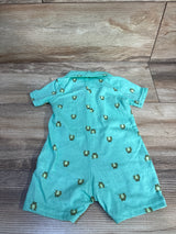 NEW First Impressions Frog Polo Romper Green sz 3-6m