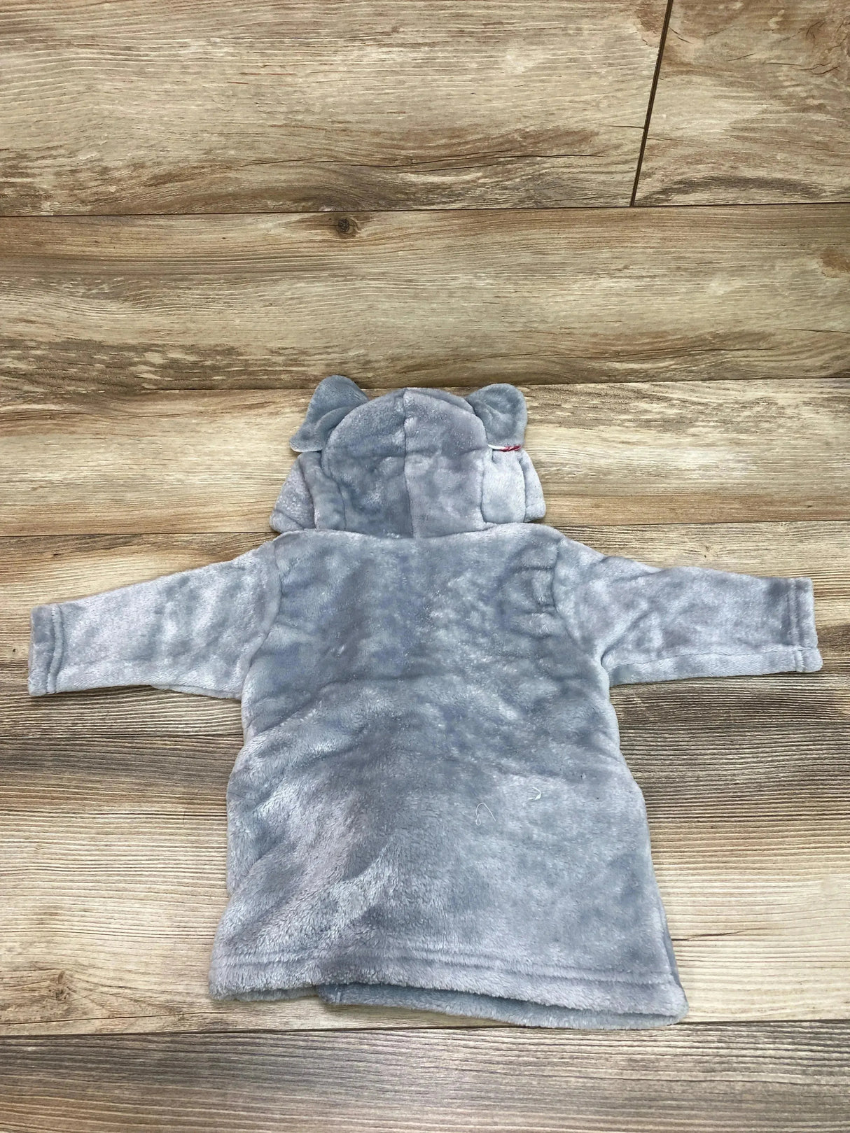 Hudson Baby Elephant Hooded Robe Grey sz 0-9m