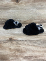 UGG Fluff Yeah Slides Black sz 6c