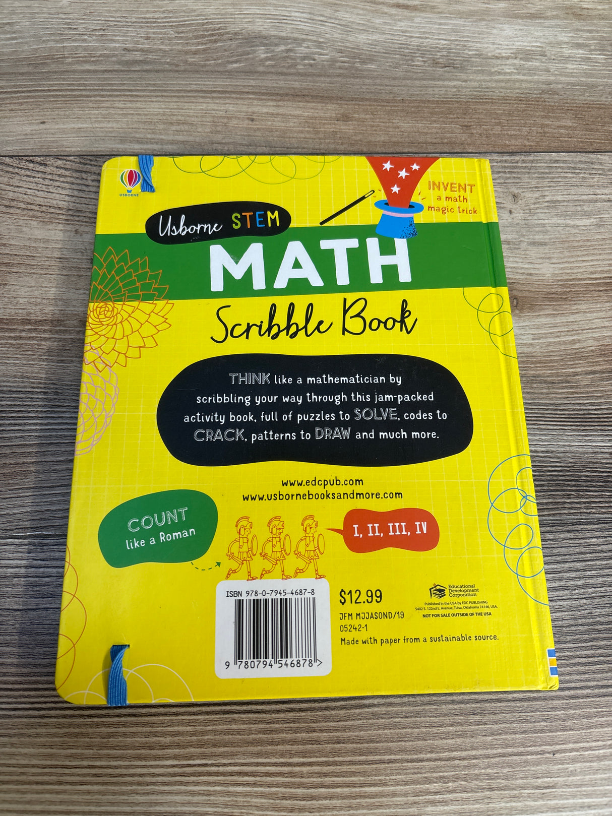 Math Scribble Book Hardcover Book