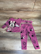 Disney Junior 2pc Minnie Mouse Pajama Set Pink sz 2T