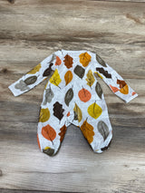 Carter's Leaf Print Sleeper Grey sz Newborn