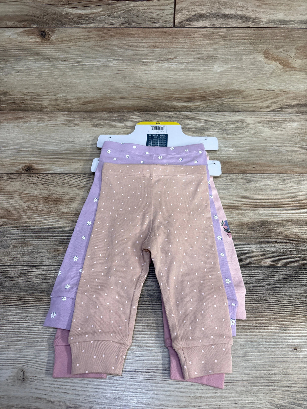 NEW Pekkle 4pk Leggings Pink sz 6m