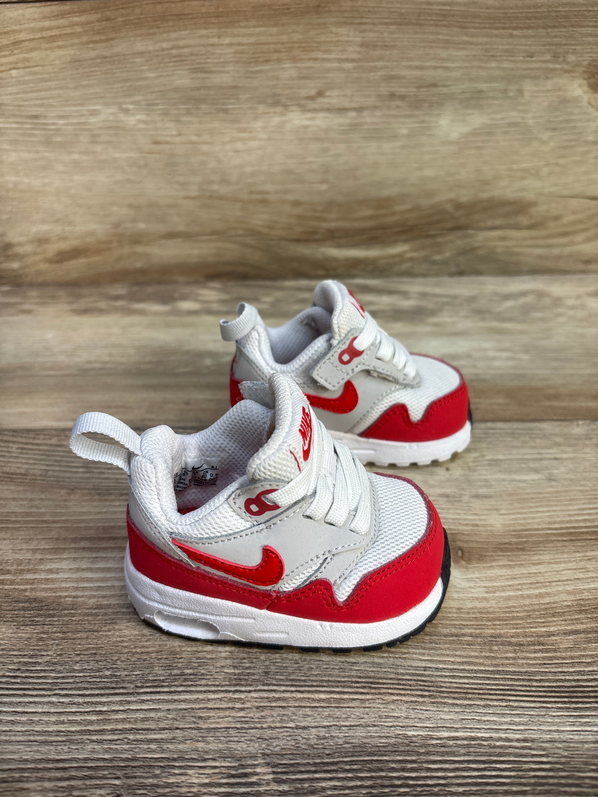 Nike Air Max 1 EasyOn TD 'Red' Sneakers sz 2c