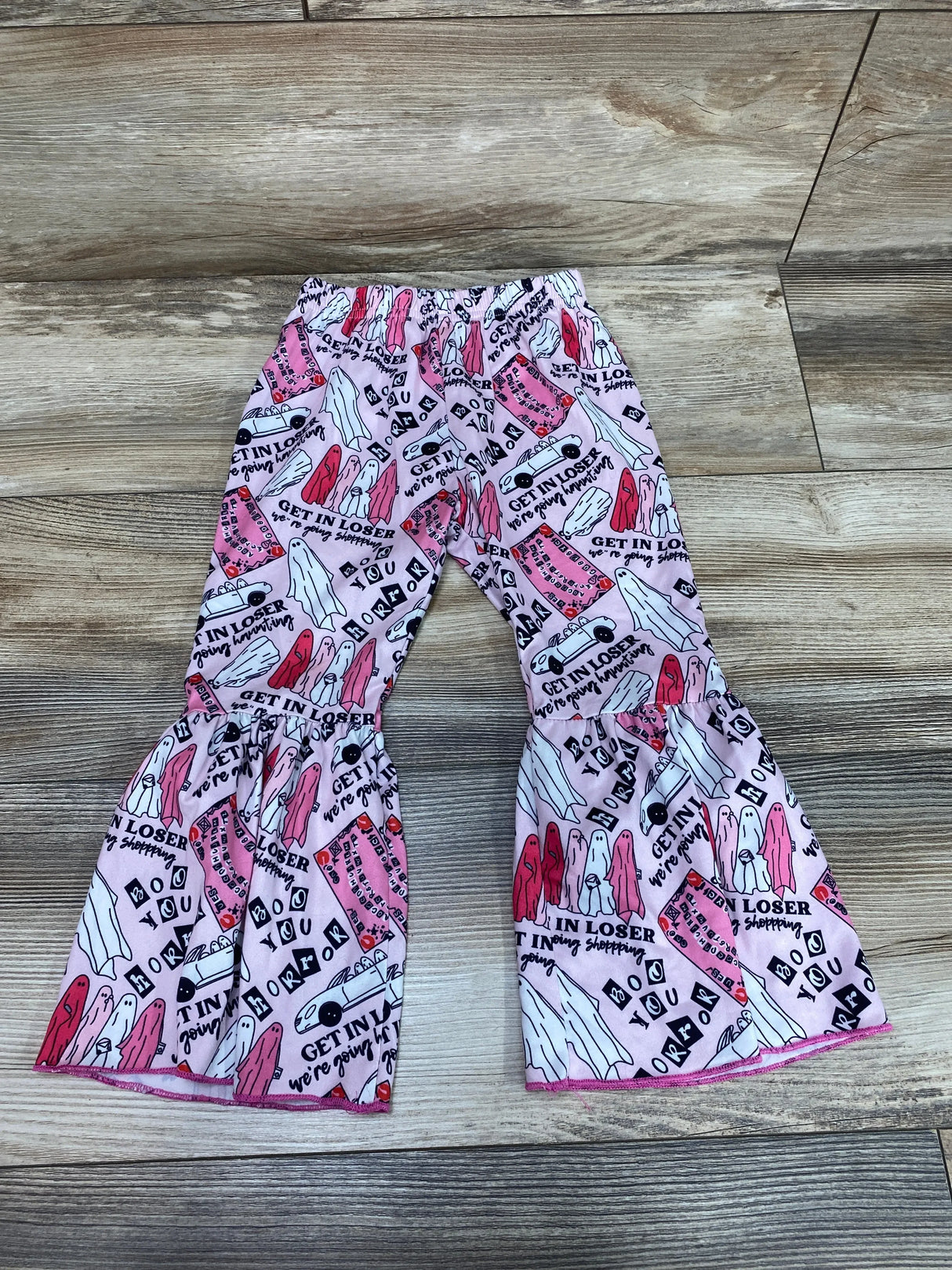 Get In Loser Bell Bottom Pants Pink sz 3-4T - Me n Mommy To Be