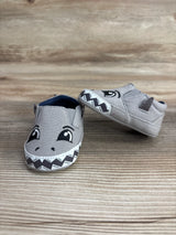 Max + Jake Soft Sole Shark Shoes Grey sz 1c