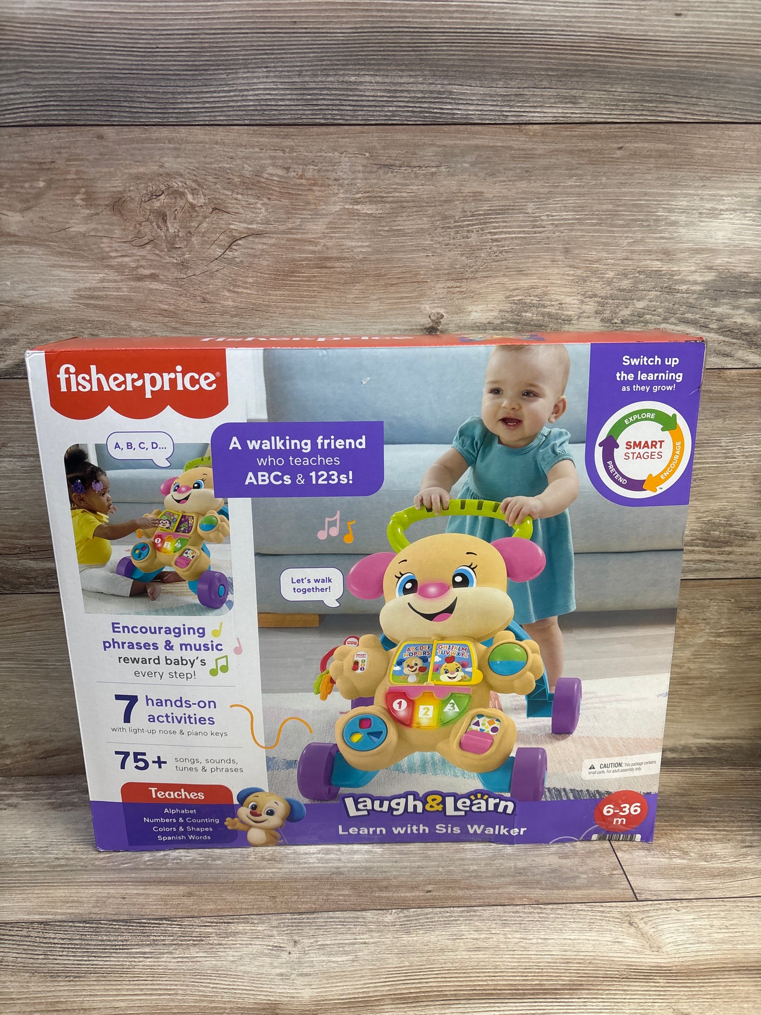 NEW Fisher Price Laugh and Learn Smart Stages Learn With Puppy Walker