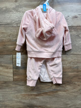 NEW Carter's 3pc Terry Cloth Jacket, Bodysuit, & Pants Set Pink sz 6m