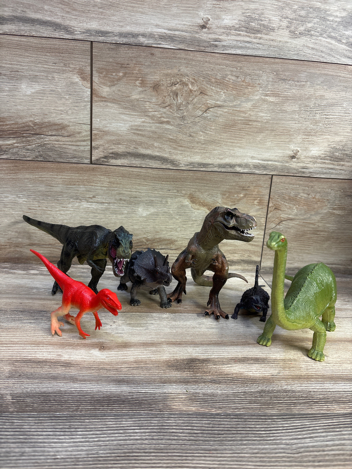 6pk Assorted Dinosaur Figures