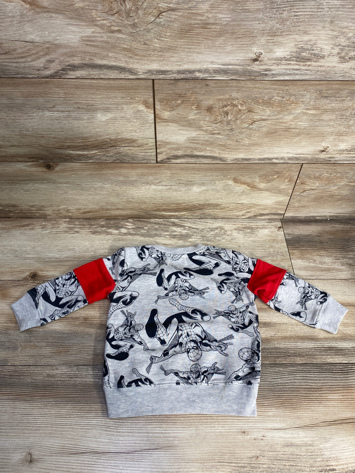 Marvel Textured Spiderman Sweatshirt Grey sz 2T