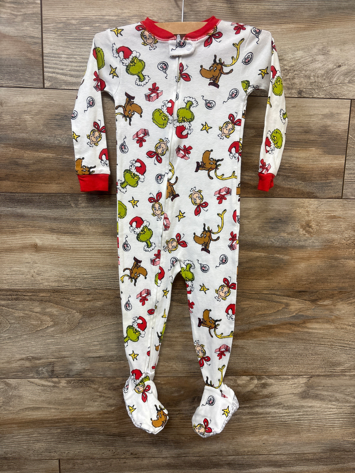 Carter's x The Grinch Sleeper White sz 24m
