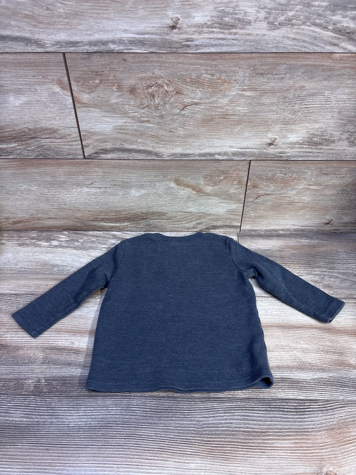 Jumping Beans Waffle Knit Shirt Grey sz 18m