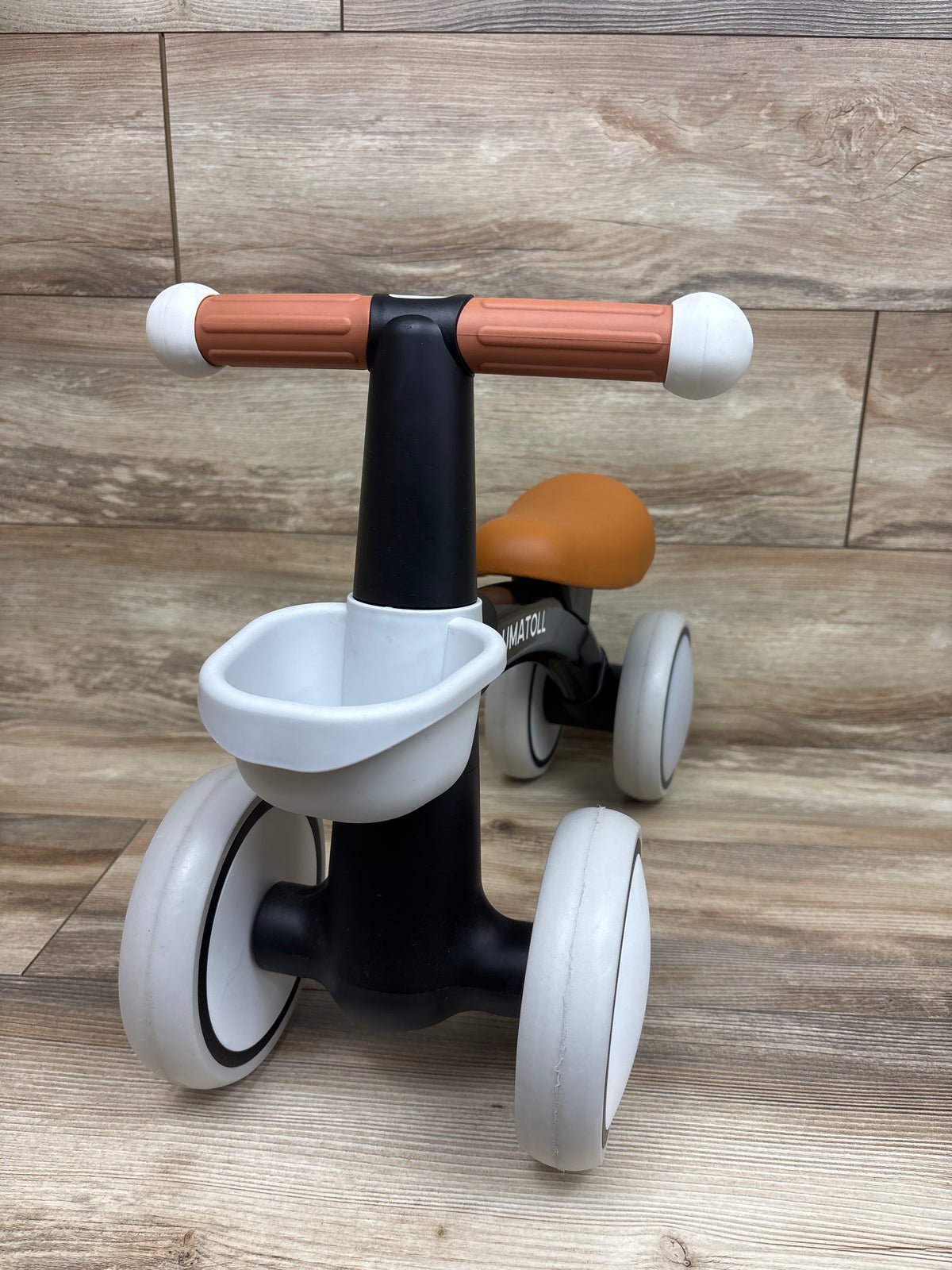 Umatoll Light-Up Baby Balance Bike in Black