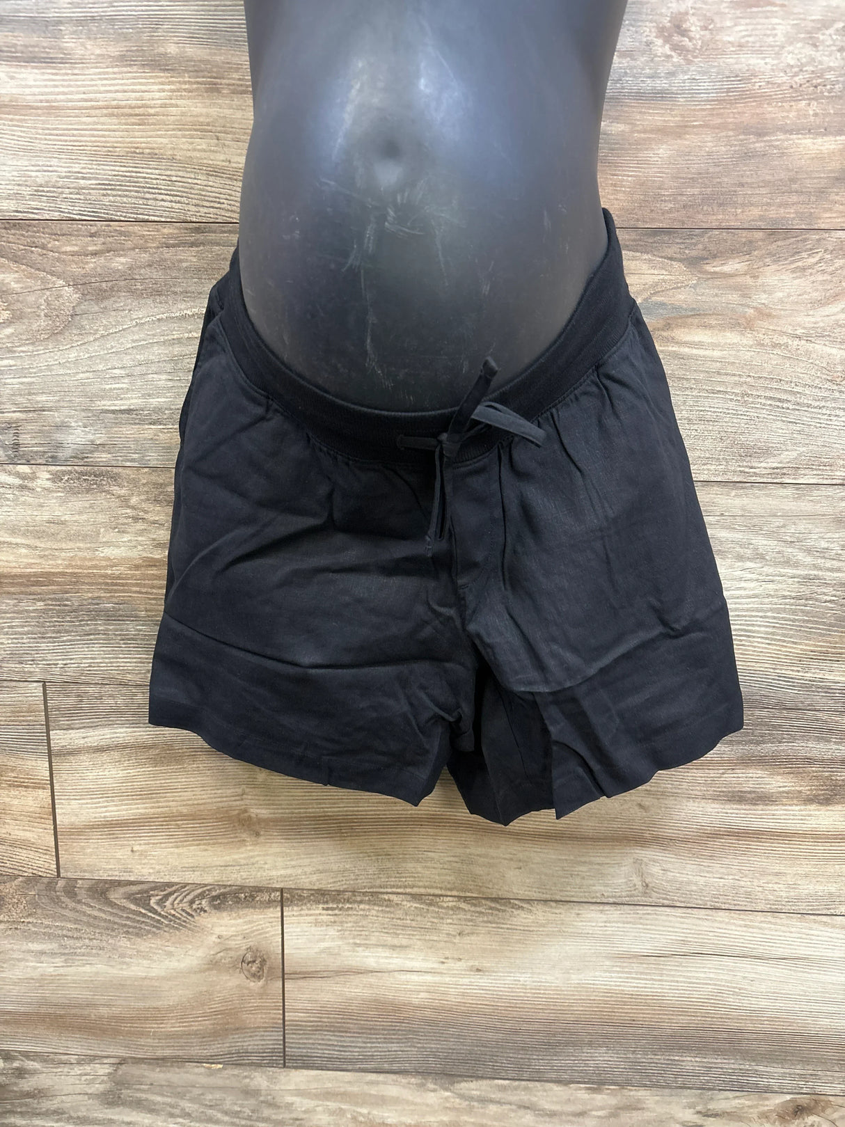 NWOT Gap Maternity Linen-Blend Shorts Black sz Large
