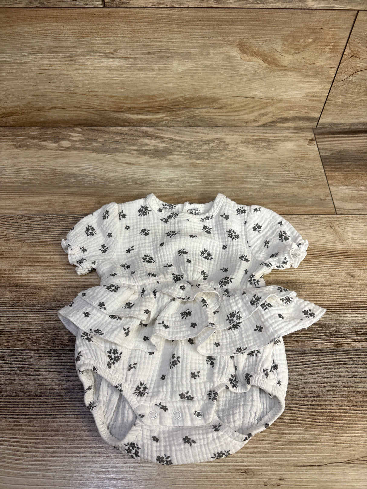 Rz By Rachel Zoe Gauze Bodysuit Dress White sz 0/3m