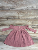 Kate Quinn Ribbed Long Sleeve Dress Pink sz 2T