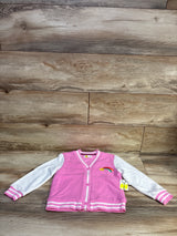 NEW Epic Threads Varsity Cardigan Jacket Pink sz 4T