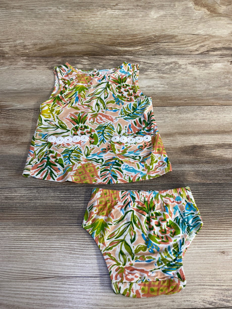 2pc Pineapple Dress & Bloomers sz Newborn - Me n Mommy To Be