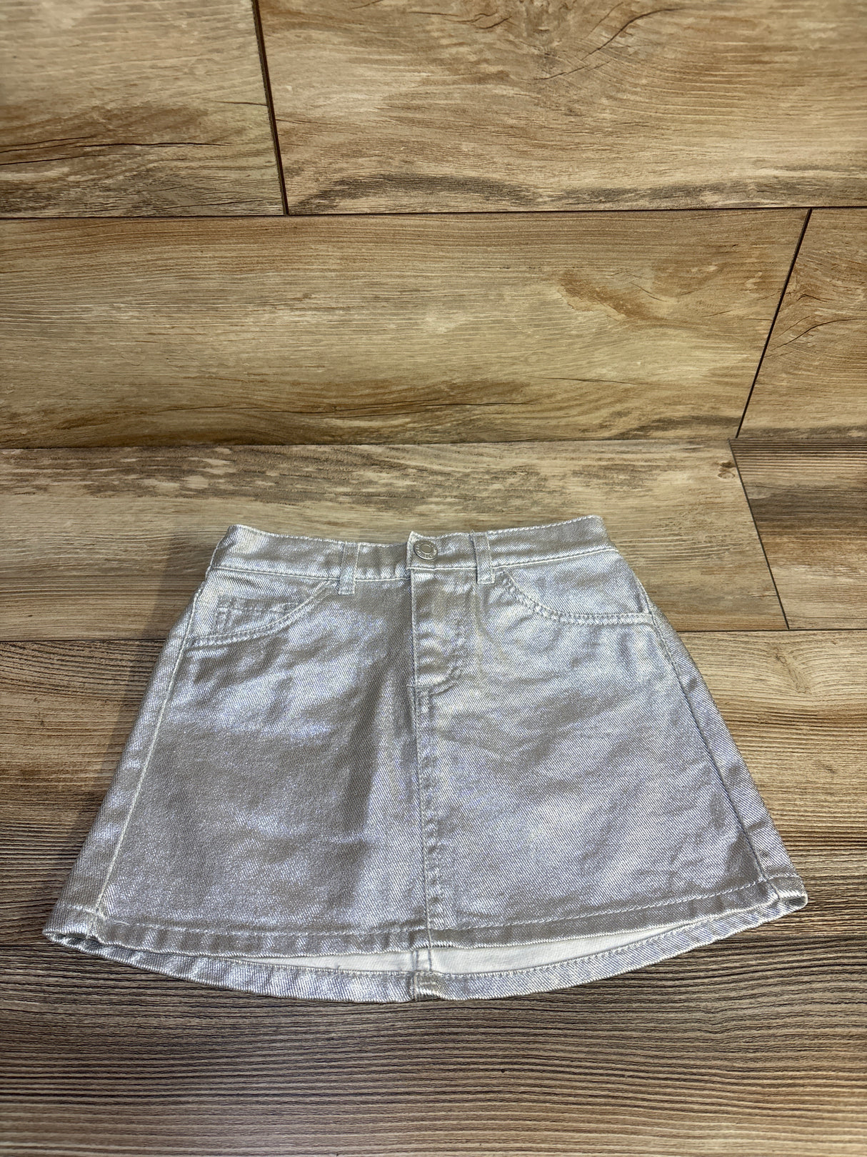 H&M Metallic Skirt Silver sz 4T