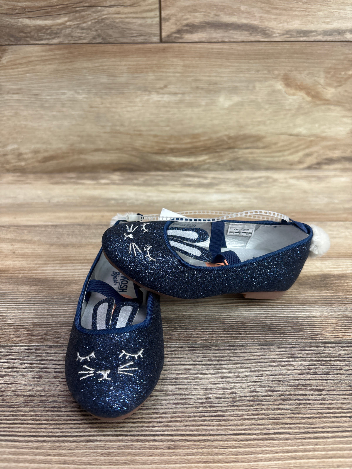 NEW Oshkosh Buffy Glitter Flats Navy sz 7c