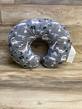 Boppy Nursing Pillow with Grey Dinosaurs Cover