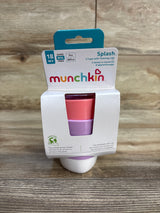NEW Munchkin Splash 2 Cups with Training Lid Purple/Pink 7oz*