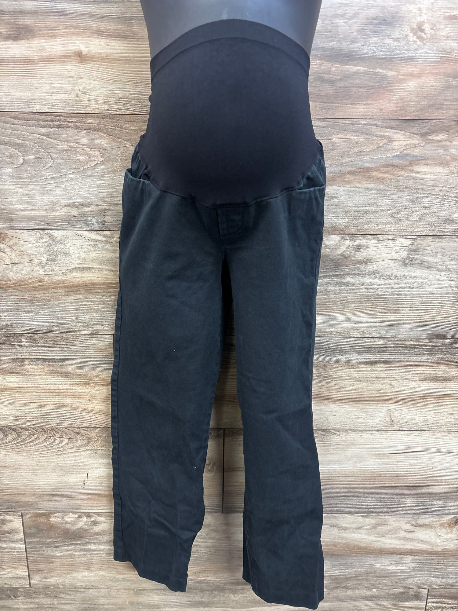 Old Navy Maternity Full Panel Pixie Straight Pants Black sz Medium