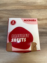 Moonsea Bassinet Sheets 4pk