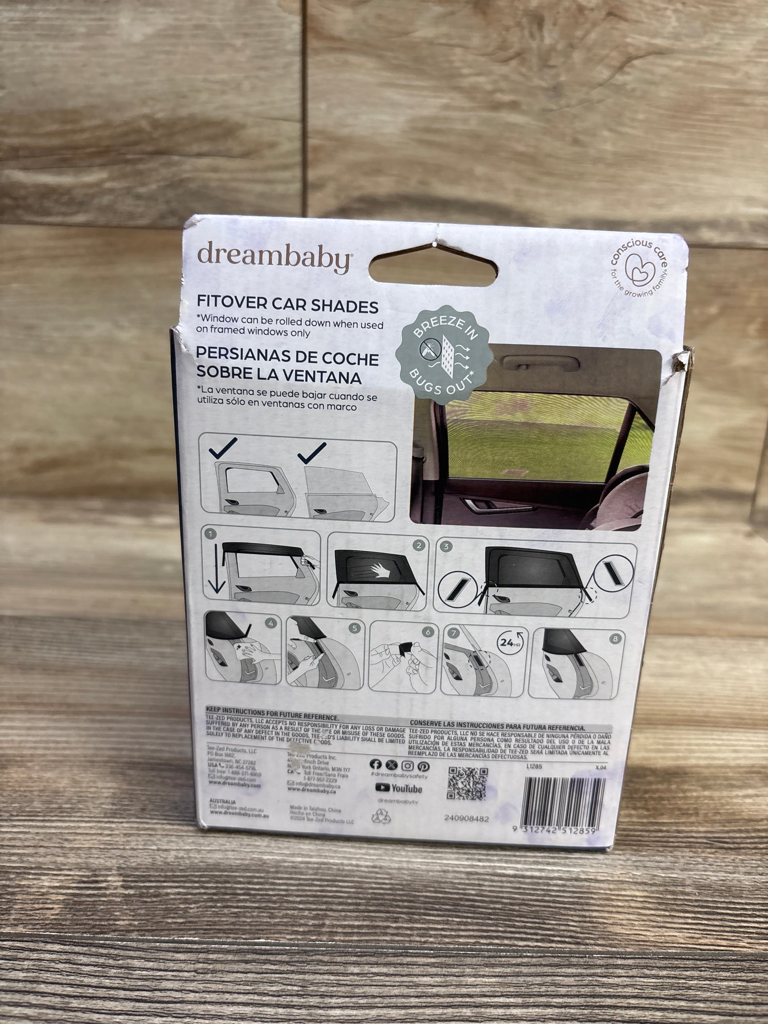 DreamBaby 2pk Fit-Over Car Window Shades