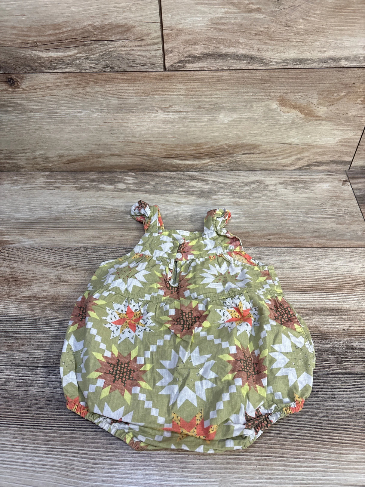 Cat & Jack Bubble Romper Green sz 6-9m