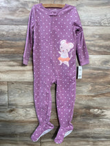 NEW Carter's Polka Dot Purple Blanket Sleeper sz 3T