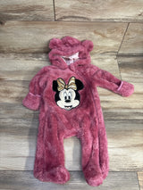 Disney Baby Minnie Mouse Fur Bunting Pink sz 0-3m