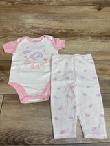 NFL Baby 2pc Spreading Love LA Rams Bodysuit & Pants Set White sz 6/9m