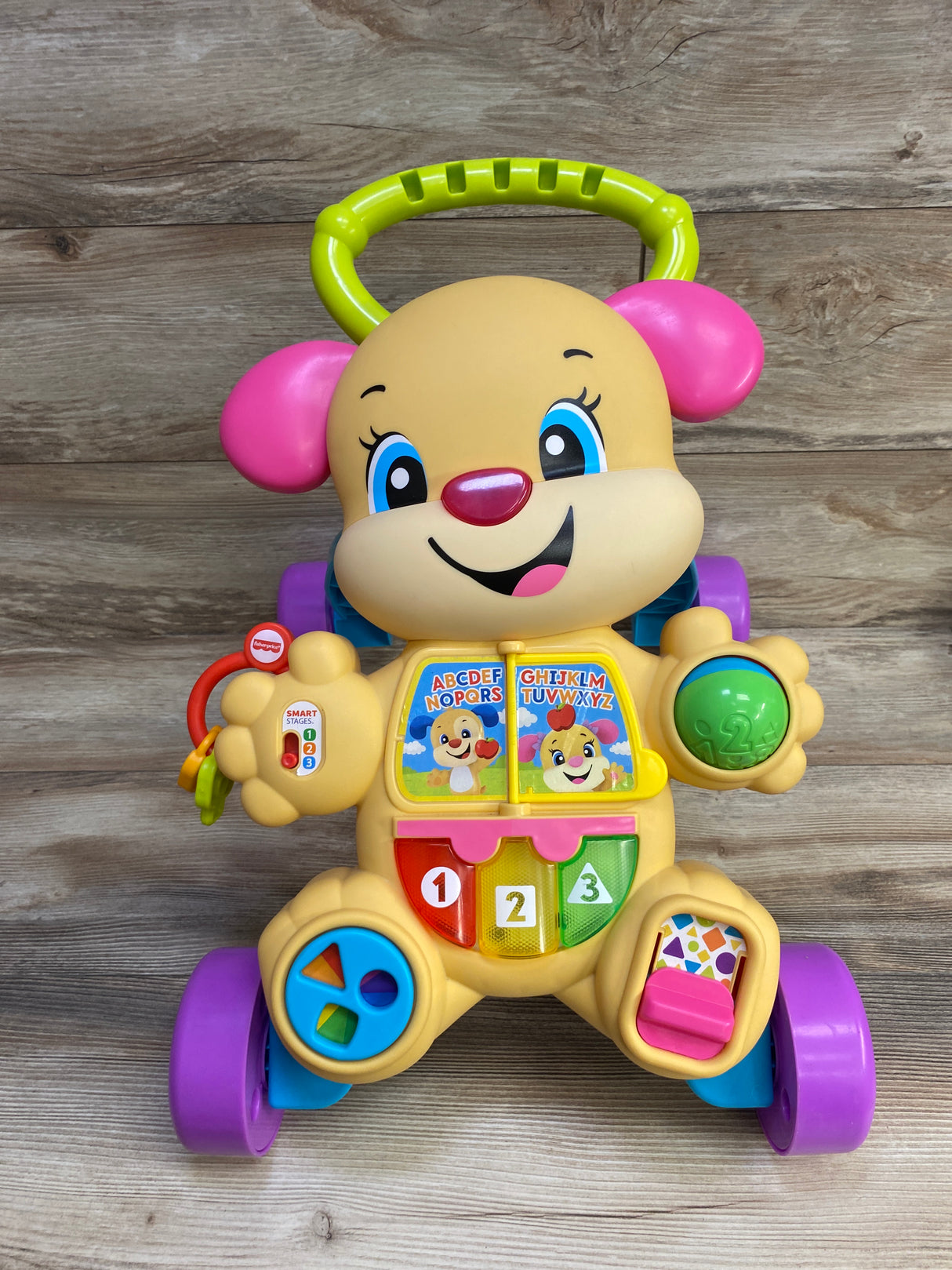 Fisher Price Laugh and Learn Smart Stages Learn With Puppy Walker Pink
