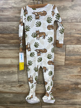 NEW Carter's Zip Tiger Sleeper White sz 3T