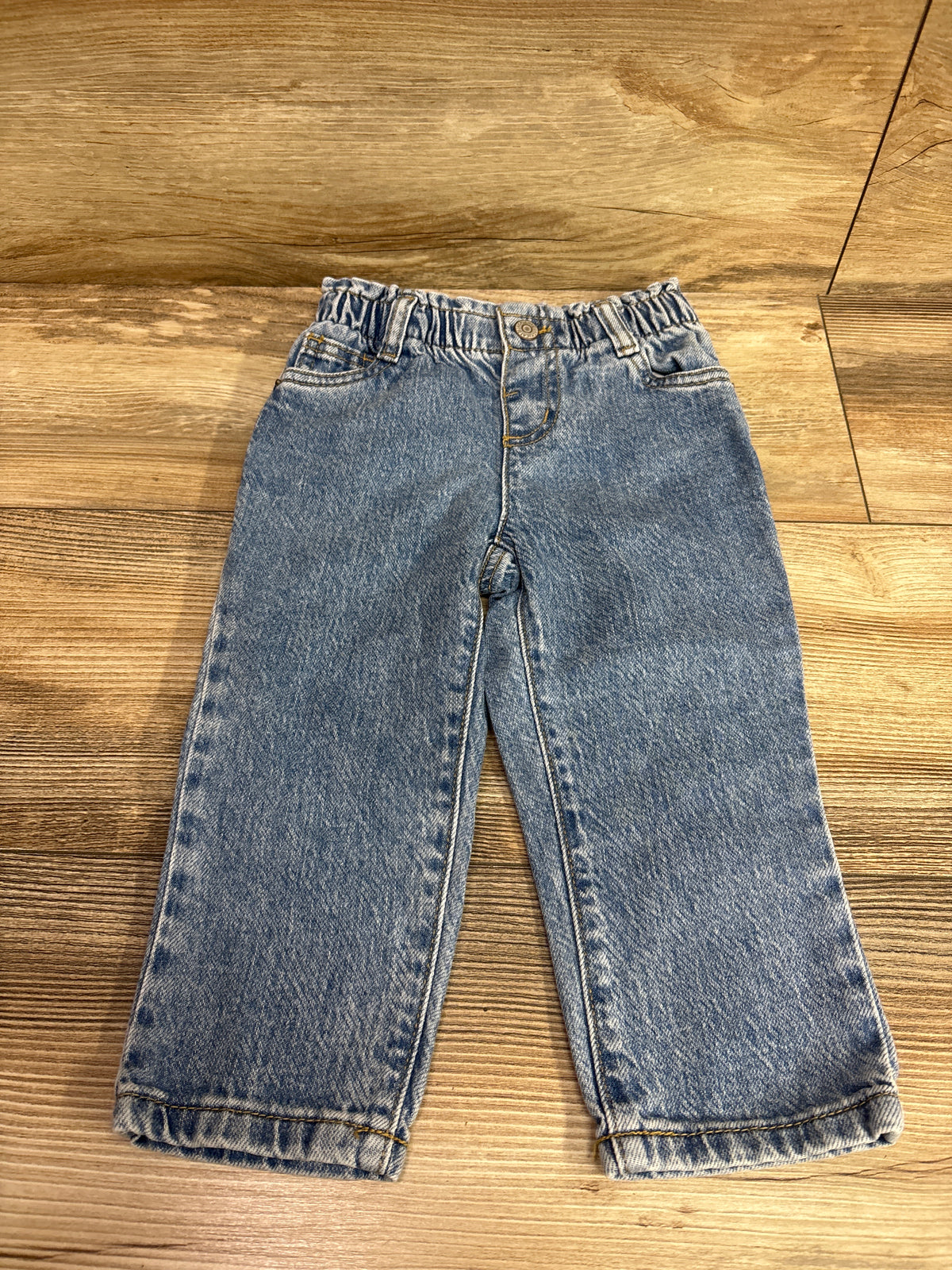 Cat & Jack Paperbag Waist Jeans Blue sz 2T