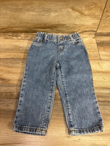 Cat & Jack Paperbag Waist Jeans Blue sz 2T