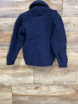 Janie & Jack The Cable Shawl Collar Cardigan in Merchant Marine sz 4T