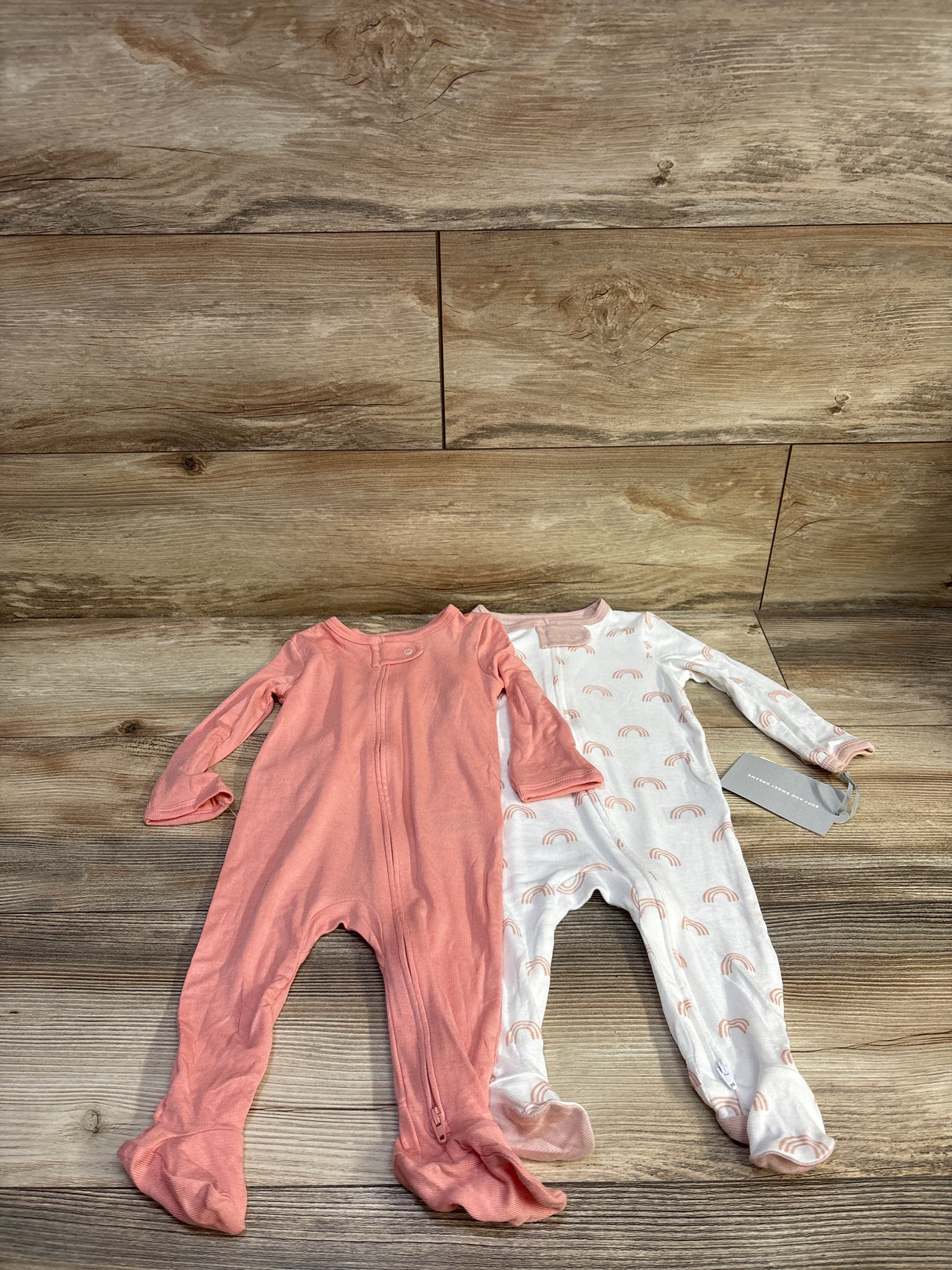 NEW Cloud Island 2pk So Very Soft Modal Blend Sleepers Pink sz 3-6m