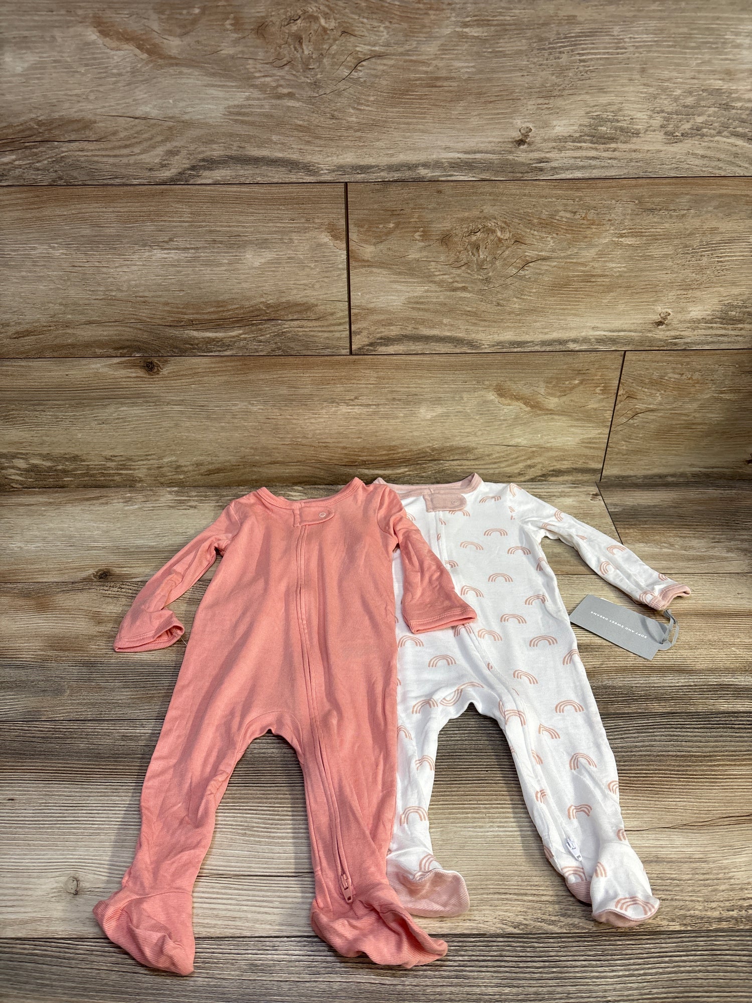 NEW Cloud Island 2pk So Very Soft Modal Blend Sleepers Pink sz 3-6m