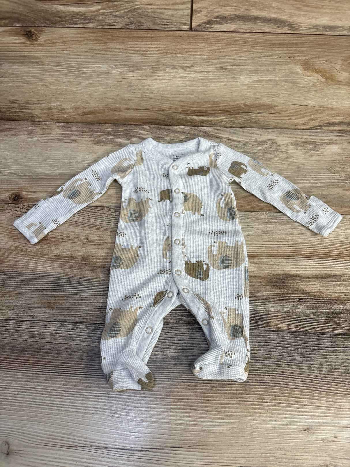 Carter's Thermal Elephant Coverall Grey sz Newborn