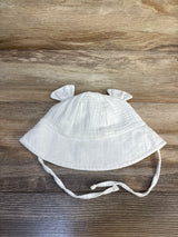 Bucket Hat with Ears White One Size