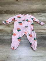 Old Navy Strawberry Print Sleeper Pink sz 0-3m