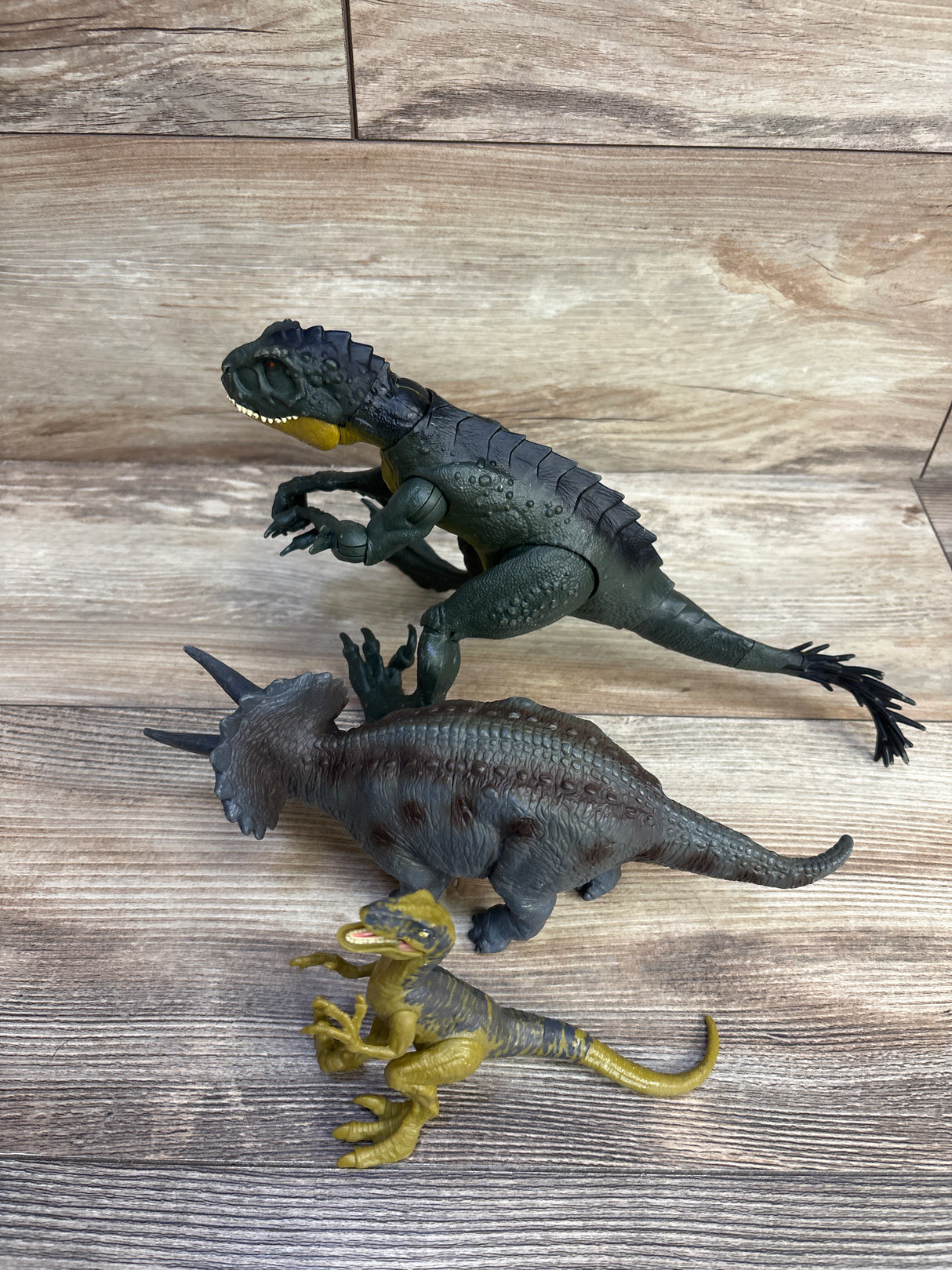 Jurassic World Dinosaur Action Figures, 3pk