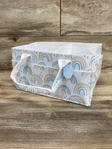 NEW Sammy & Lou Felt Portable Diaper Caddy Painted Rainbow