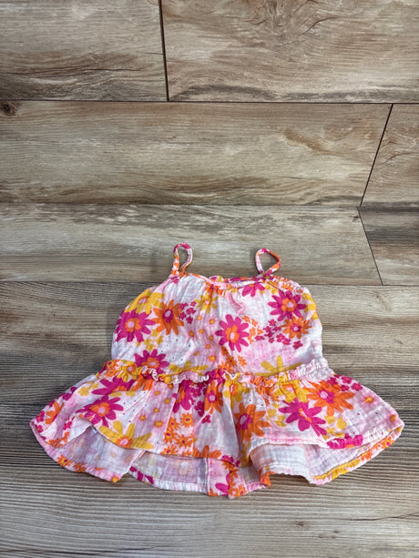 Cat & Jack Muslin Floral Top Pink sz 3T - Me n Mommy To Be