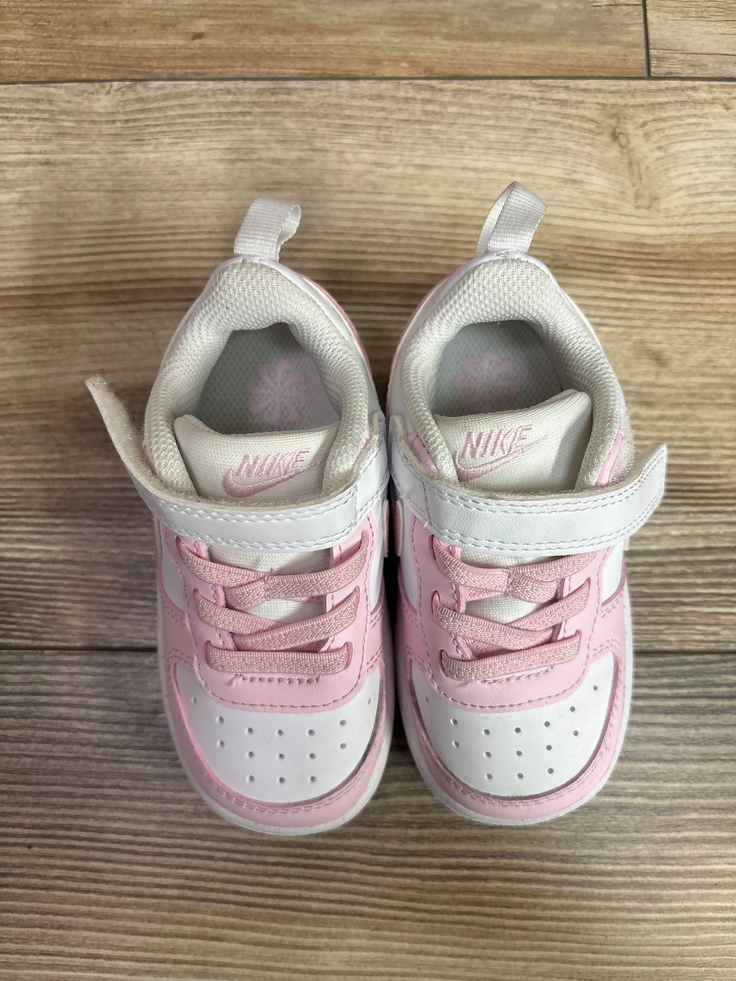 Nike Court Borough Low Recraft TD 'Pink Foam White' Sneakers sz 6c