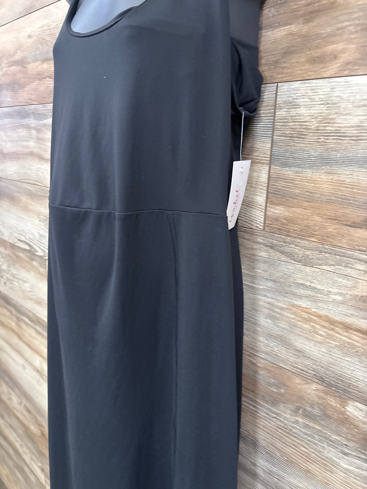 NEW Isabel Maternity Slit Active Midi Maternity Dress Black sz XXL