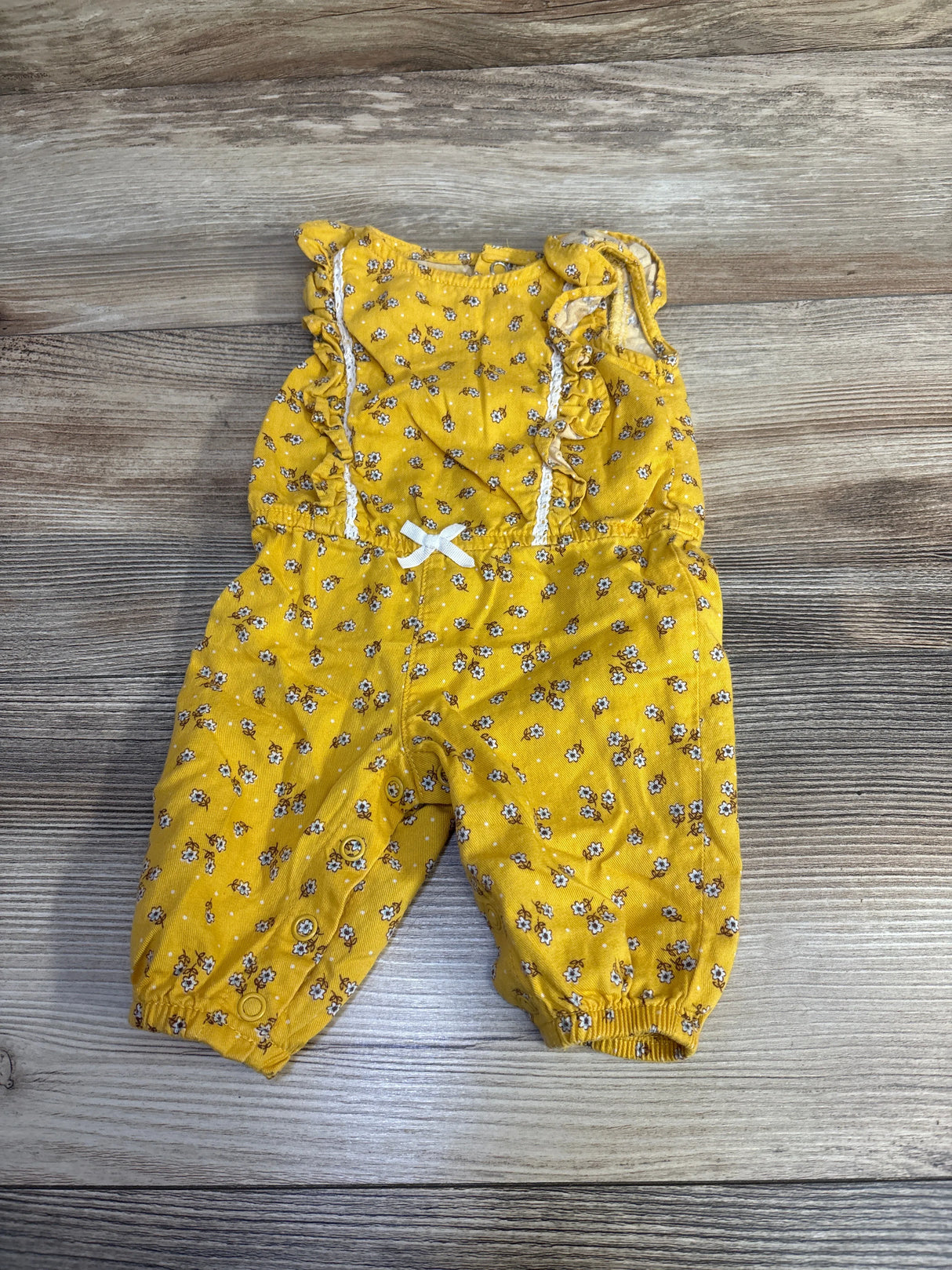 Carter's Floral Romper Yellow sz Newborn